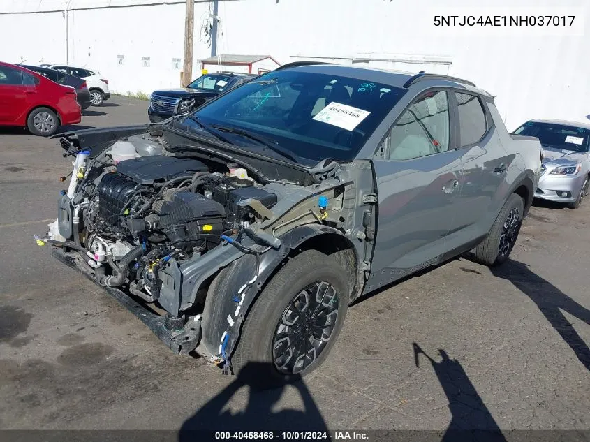 2022 Hyundai Santa Cruz Sel VIN: 5NTJC4AE1NH037017 Lot: 40458468