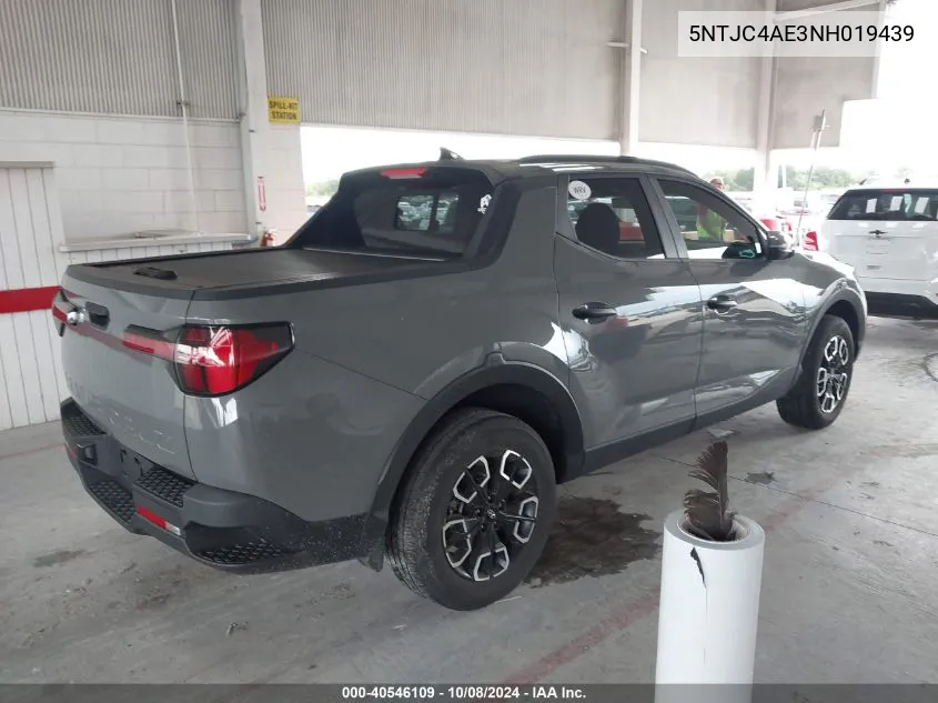 2022 Hyundai Santa Cruz Sel VIN: 5NTJC4AE3NH019439 Lot: 40546109