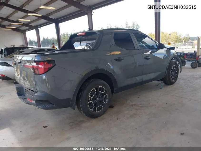 2022 Hyundai Santa Cruz Sel VIN: 5NTJCDAE3NH032515 Lot: 40606658