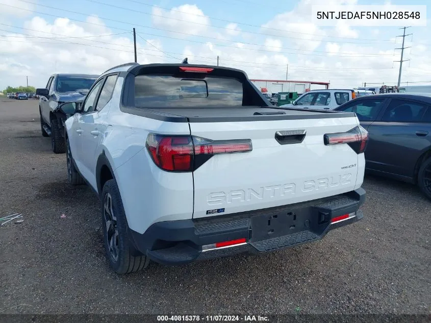 2022 Hyundai Santa Cruz Limited VIN: 5NTJEDAF5NH028548 Lot: 40815378