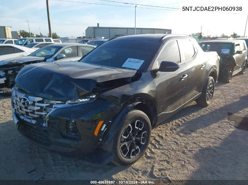 2023 Hyundai Santa Cruz Sel VIN: 5NTJCDAE2PH060938 Lot: 40631897