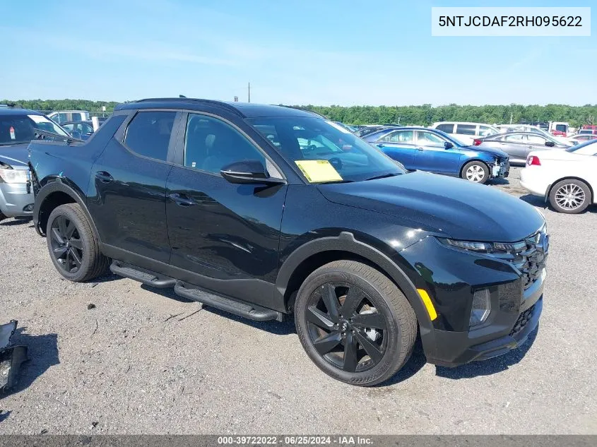 2024 Hyundai Santa Cruz Night VIN: 5NTJCDAF2RH095622 Lot: 39722022