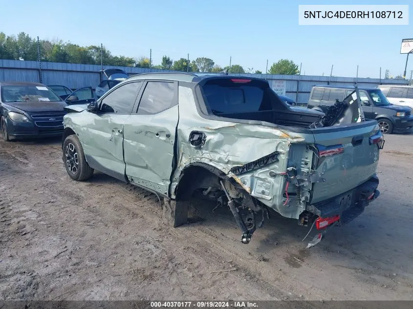 5NTJC4DE0RH108712 2024 Hyundai Santa Cruz Sel