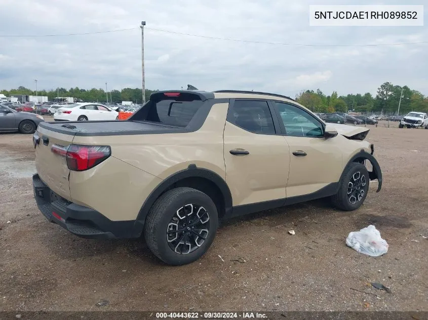 5NTJCDAE1RH089852 2024 Hyundai Santa Cruz Sel