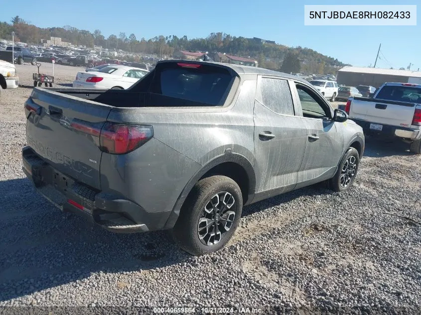 5NTJBDAE8RH082433 2024 Hyundai Santa Cruz Sel