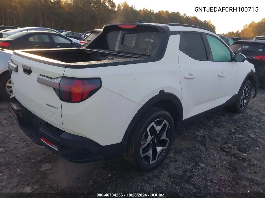 5NTJEDAF0RH100715 2024 Hyundai Santa Cruz Limited