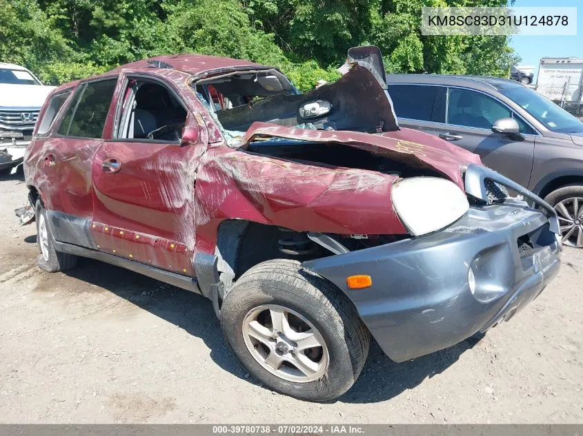 KM8SC83D31U124878 2001 Hyundai Santa Fe 2.7L V6 Gls/2.7L V6 Lx