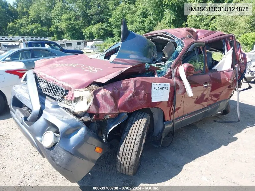 KM8SC83D31U124878 2001 Hyundai Santa Fe 2.7L V6 Gls/2.7L V6 Lx