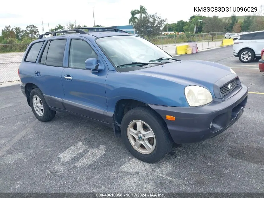 KM8SC83D31U096029 2001 Hyundai Santa Fe 2.7L V6 Gls/2.7L V6 Lx