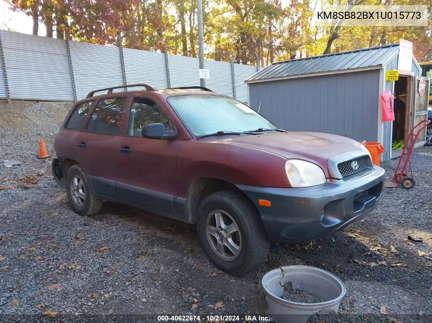 2001 Hyundai Santa Fe VIN: KM8SB82BX1U015773 Lot: 40622674