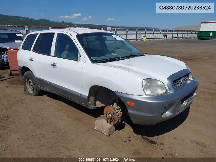 2002 Hyundai Santa Fe Gls/Lx VIN: KM8SC73D72U238524 Lot: 39857404