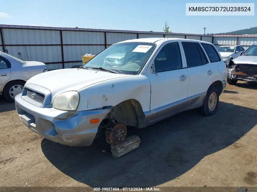 2002 Hyundai Santa Fe Gls/Lx VIN: KM8SC73D72U238524 Lot: 40616217