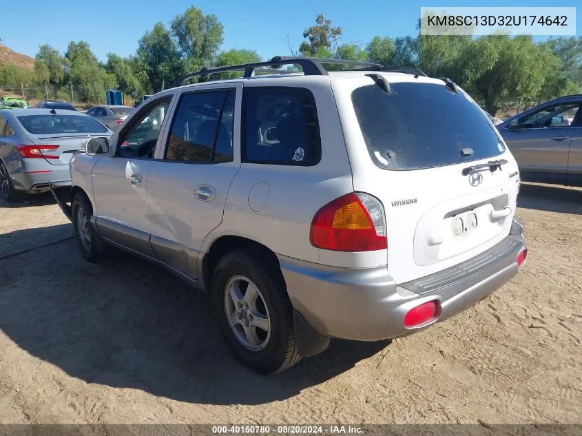 2002 Hyundai Santa Fe Gls/Lx VIN: KM8SC13D32U174642 Lot: 40150780