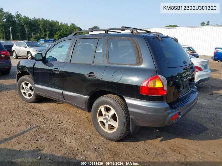 KM8SB12B02U301320 2002 Hyundai Santa Fe Gl