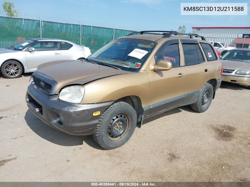 KM8SC13D12U211588 2002 Hyundai Santa Fe Gls/Lx