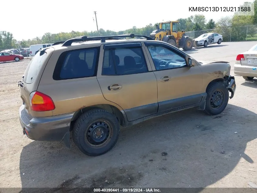 KM8SC13D12U211588 2002 Hyundai Santa Fe Gls/Lx