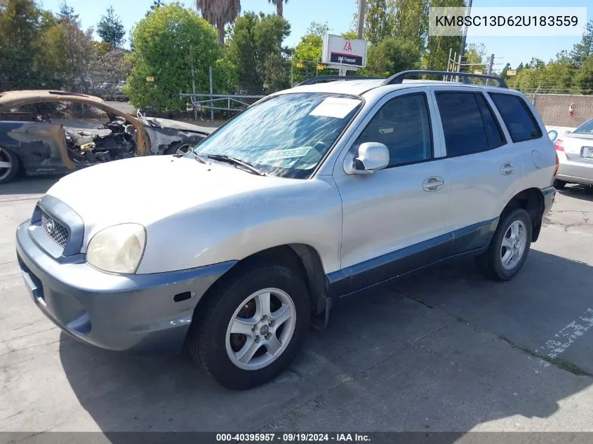 2002 Hyundai Santa Fe Gls/Lx VIN: KM8SC13D62U183559 Lot: 40395957