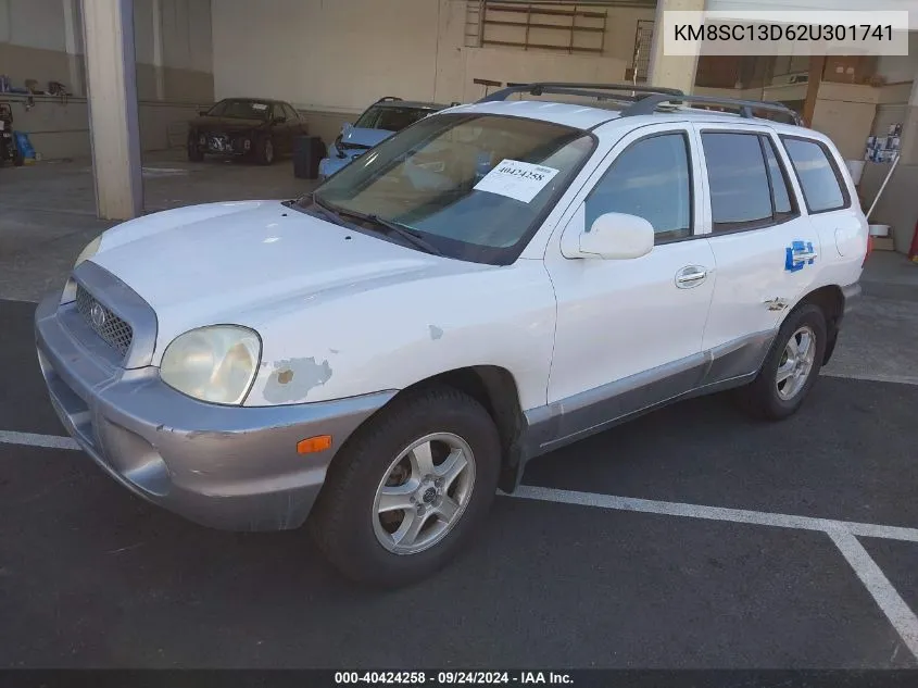 2002 Hyundai Santa Fe Gls/Lx VIN: KM8SC13D62U301741 Lot: 40424258