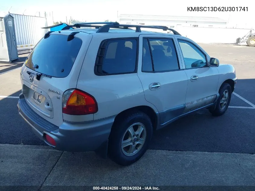 2002 Hyundai Santa Fe Gls/Lx VIN: KM8SC13D62U301741 Lot: 40424258