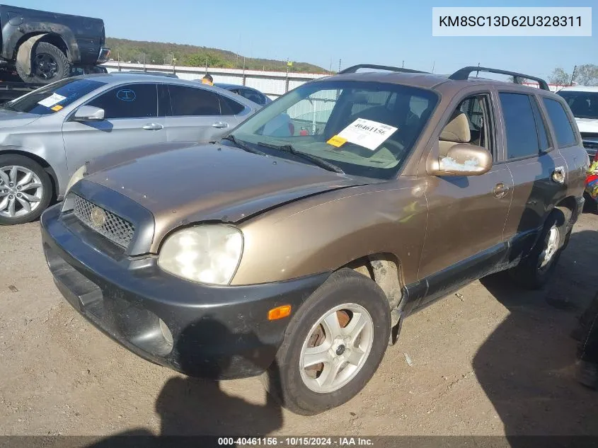 2002 Hyundai Santa Fe Gls/Lx VIN: KM8SC13D62U328311 Lot: 40461156