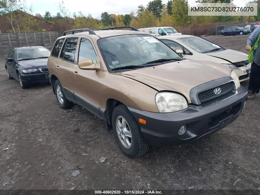 2002 Hyundai Santa Fe Gls/Lx VIN: KM8SC73D82U276070 Lot: 40602920