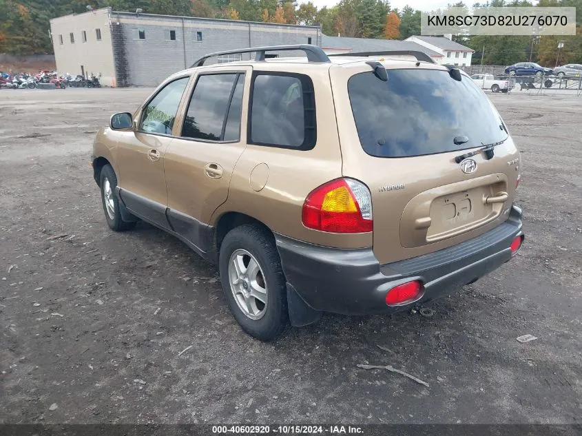 2002 Hyundai Santa Fe Gls/Lx VIN: KM8SC73D82U276070 Lot: 40602920