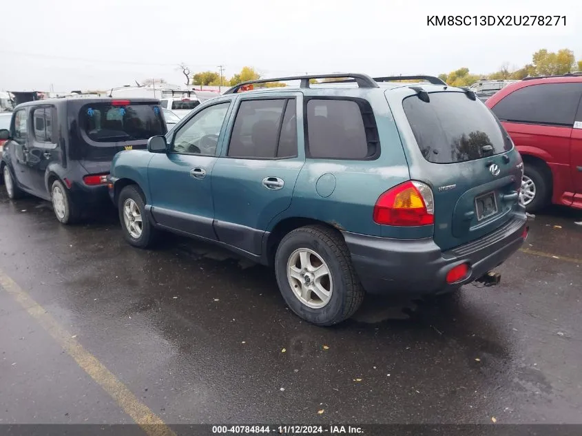 KM8SC13DX2U278271 2002 Hyundai Santa Fe Gls/Lx