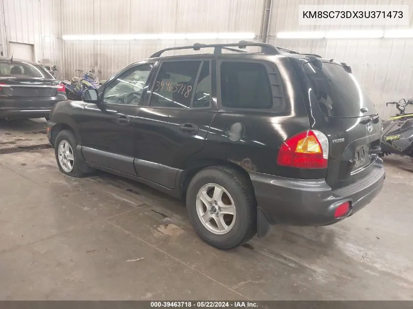 KM8SC73DX3U371473 2003 Hyundai Santa Fe Gls/Lx