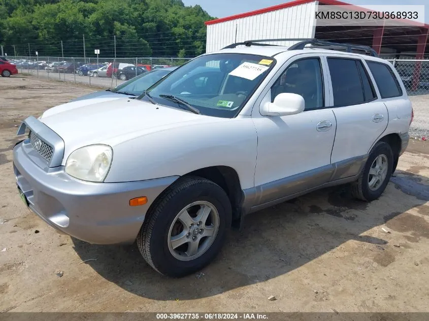 KM8SC13D73U368933 2003 Hyundai Santa Fe Gls/Lx