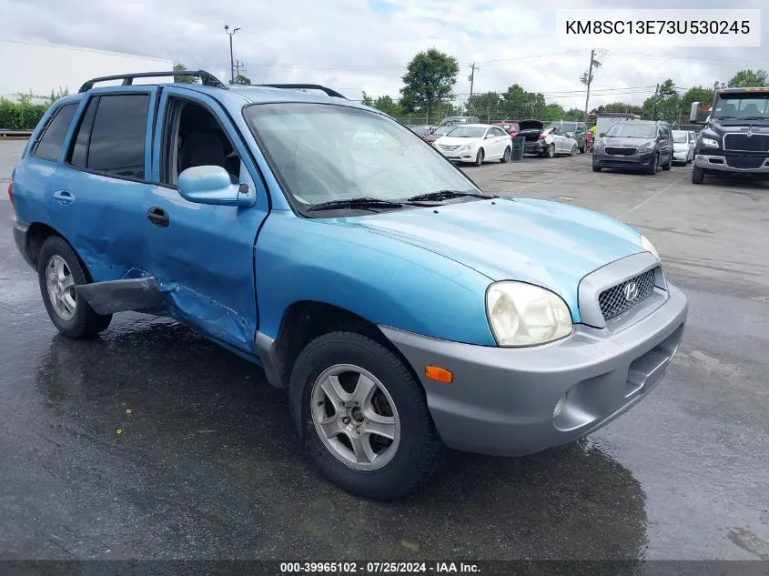 2003 Hyundai Santa Fe Gls/Lx VIN: KM8SC13E73U530245 Lot: 39965102