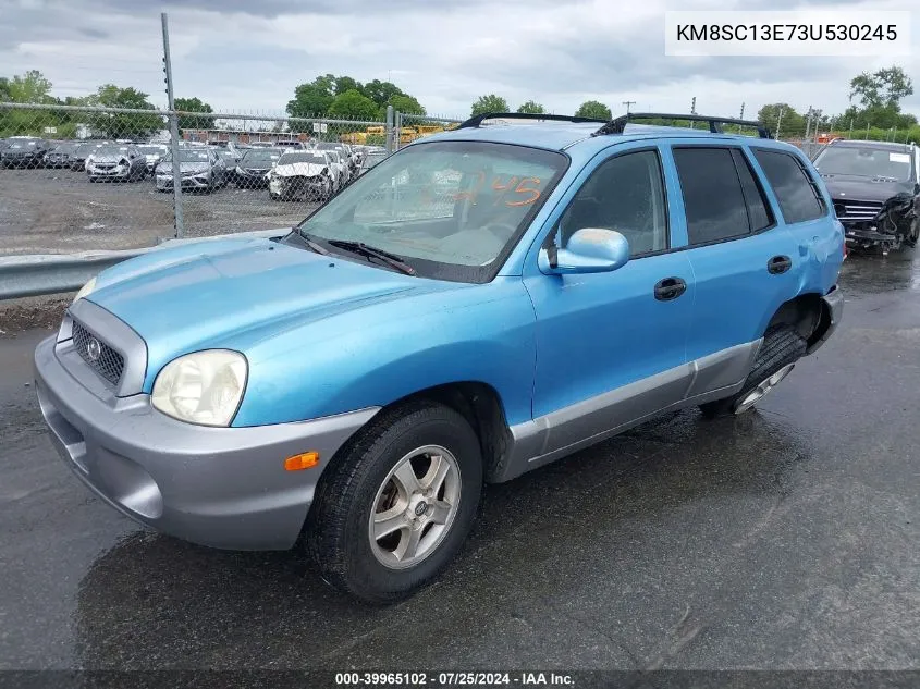 2003 Hyundai Santa Fe Gls/Lx VIN: KM8SC13E73U530245 Lot: 39965102