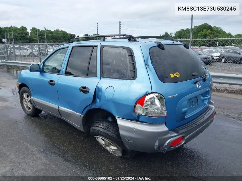 2003 Hyundai Santa Fe Gls/Lx VIN: KM8SC13E73U530245 Lot: 39965102