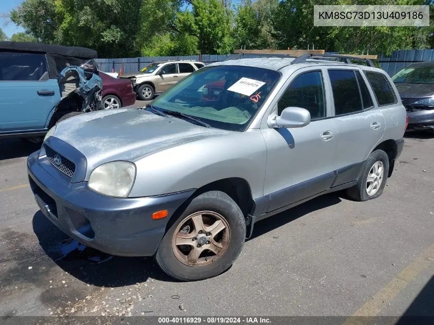 2003 Hyundai Santa Fe Gls/Lx VIN: KM8SC73D13U409186 Lot: 40116929