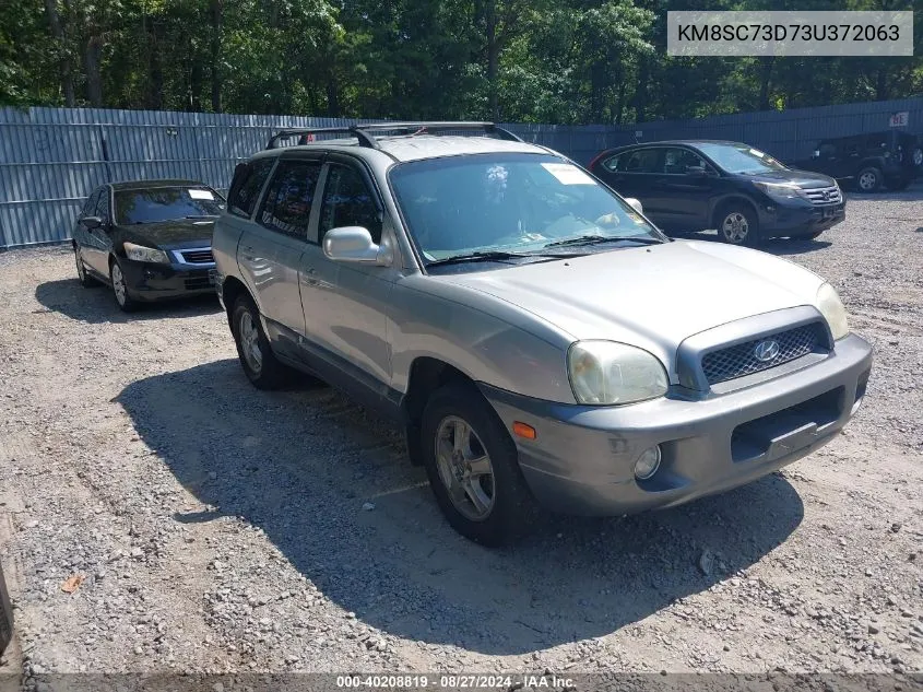 2003 Hyundai Santa Fe Gls/Lx VIN: KM8SC73D73U372063 Lot: 40208819