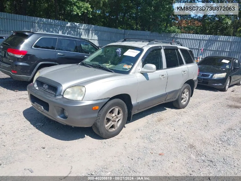 2003 Hyundai Santa Fe Gls/Lx VIN: KM8SC73D73U372063 Lot: 40208819