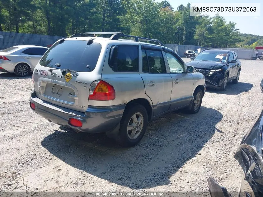 2003 Hyundai Santa Fe Gls/Lx VIN: KM8SC73D73U372063 Lot: 40208819