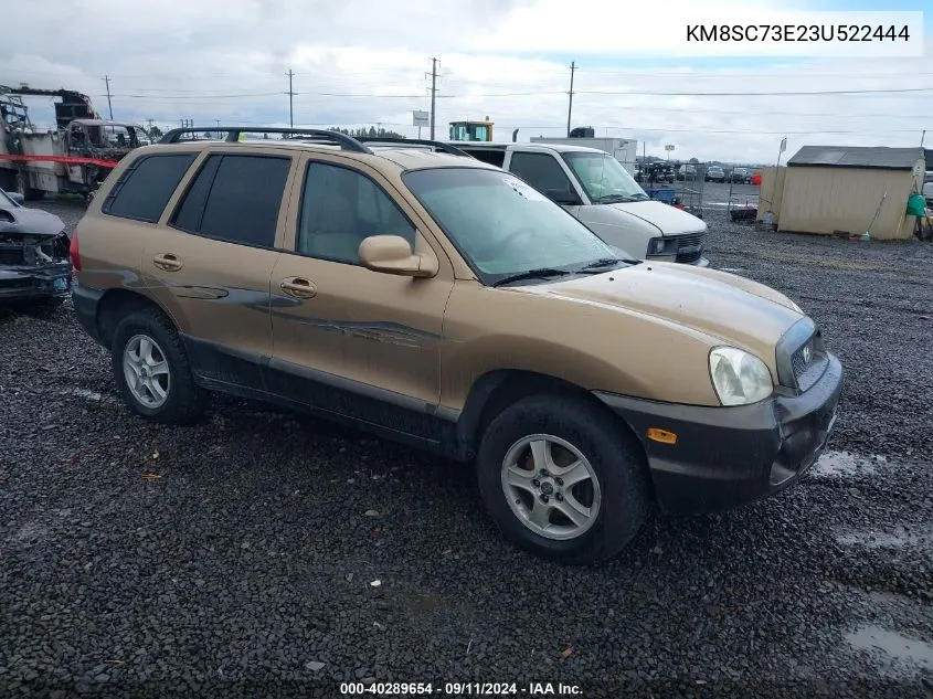 2003 Hyundai Santa Fe Gls/Lx VIN: KM8SC73E23U522444 Lot: 40289654