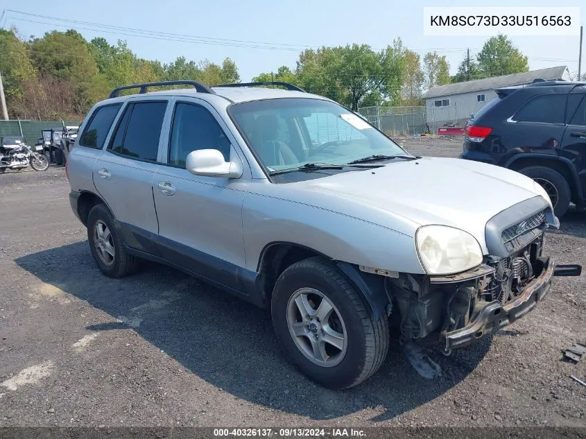 2003 Hyundai Santa Fe Gls/Lx VIN: KM8SC73D33U516563 Lot: 40326137