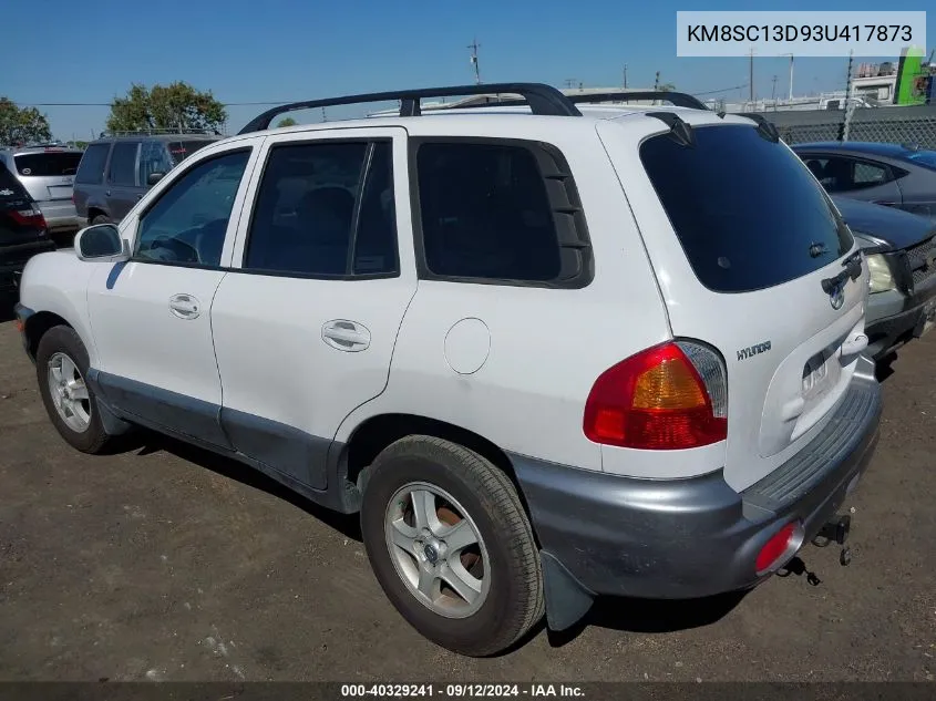 KM8SC13D93U417873 2003 Hyundai Santa Fe Gls/Lx