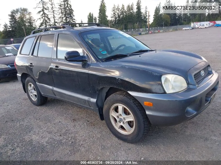 2003 Hyundai Santa Fe Gls/Lx VIN: KM8SC73E23U509032 Lot: 40363735