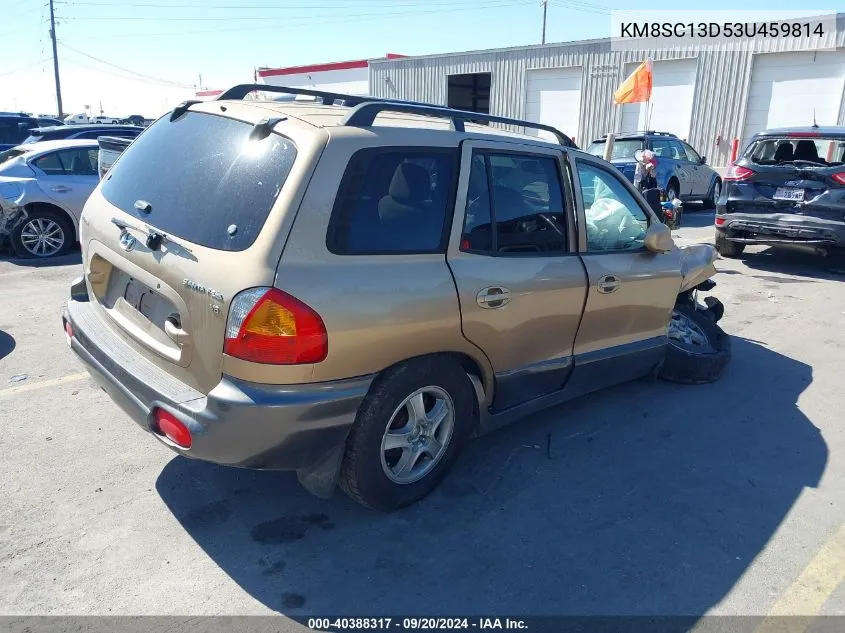 KM8SC13D53U459814 2003 Hyundai Santa Fe Gls/Lx