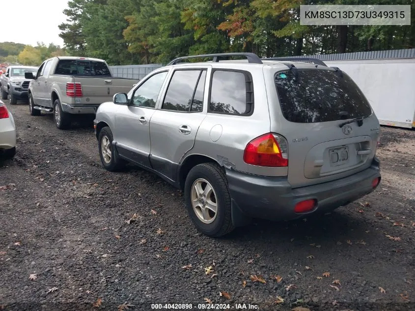 KM8SC13D73U349315 2003 Hyundai Santa Fe Gls/Lx