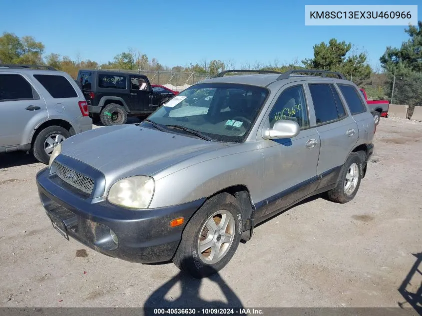 2003 Hyundai Santa Fe Gls/Lx VIN: KM8SC13EX3U460966 Lot: 40536630