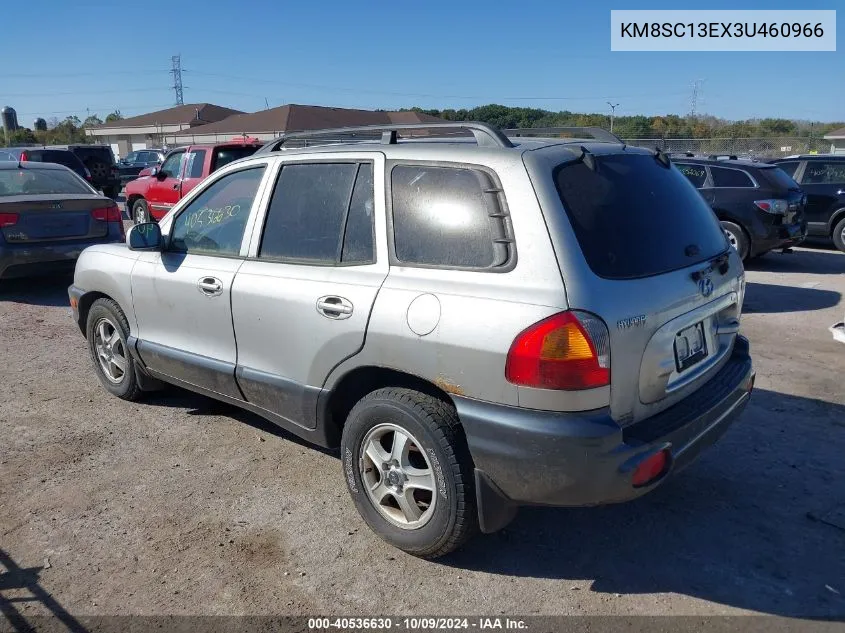 2003 Hyundai Santa Fe Gls/Lx VIN: KM8SC13EX3U460966 Lot: 40536630