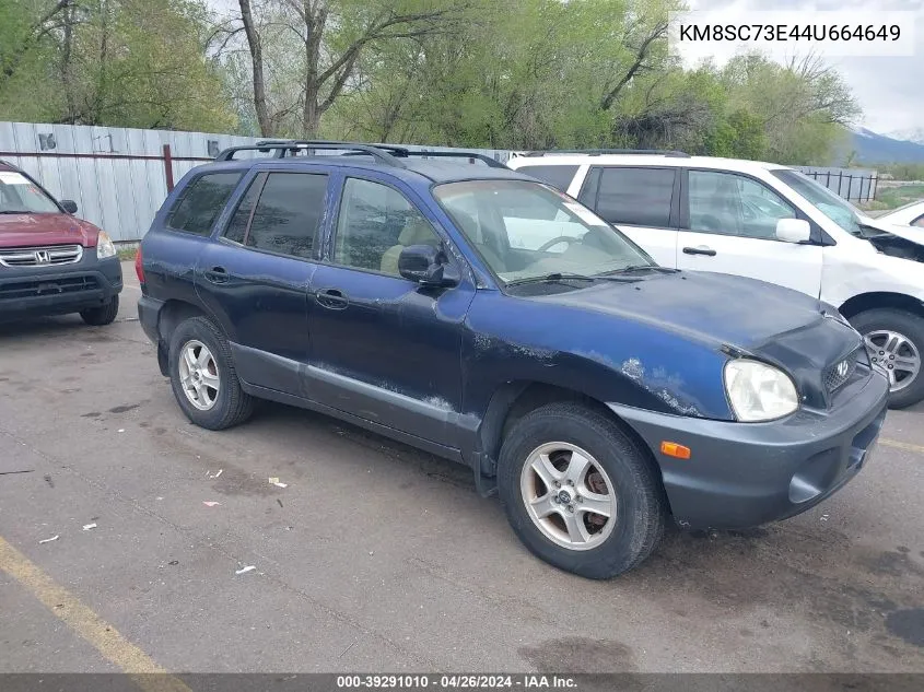 2004 Hyundai Santa Fe Gls/Lx VIN: KM8SC73E44U664649 Lot: 39291010