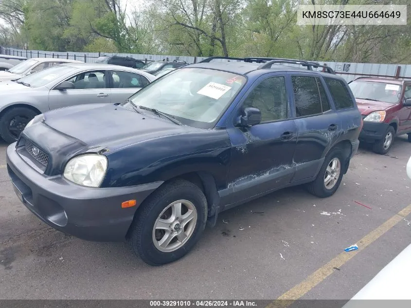 2004 Hyundai Santa Fe Gls/Lx VIN: KM8SC73E44U664649 Lot: 39291010