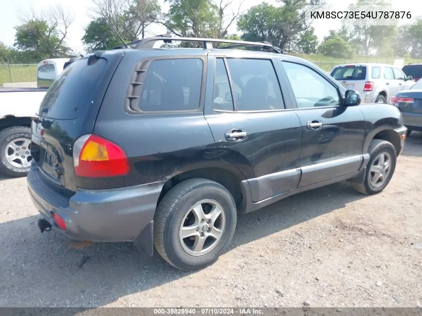 2004 Hyundai Santa Fe Gls/Lx VIN: KM8SC73E54U787876 Lot: 39829940