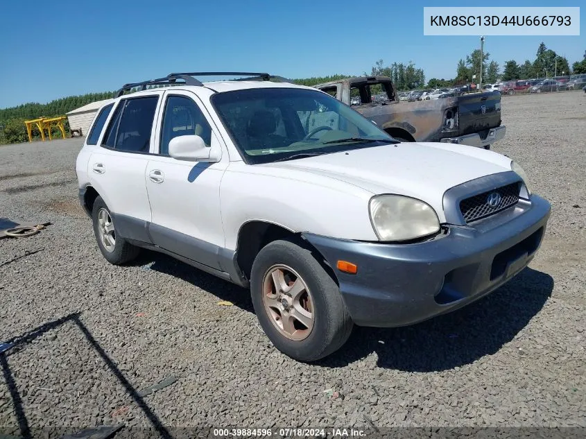 KM8SC13D44U666793 2004 Hyundai Santa Fe Gls