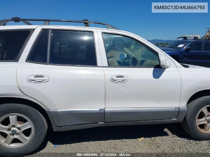 KM8SC13D44U666793 2004 Hyundai Santa Fe Gls