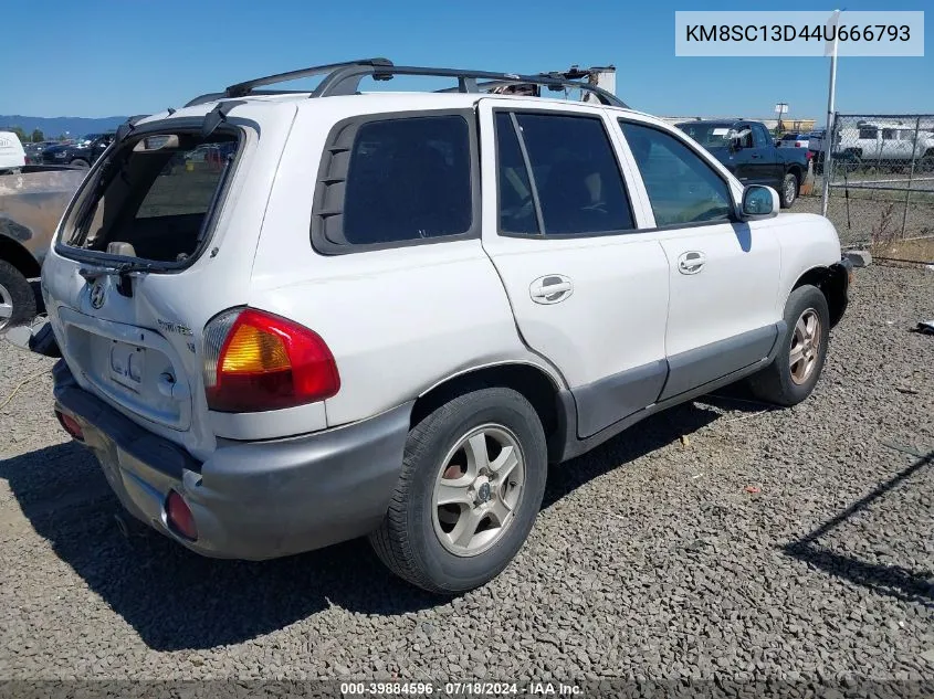 2004 Hyundai Santa Fe Gls VIN: KM8SC13D44U666793 Lot: 39884596